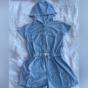 Crewcuts Blue One Piece Swimsuit Cover up/ jumpsuit